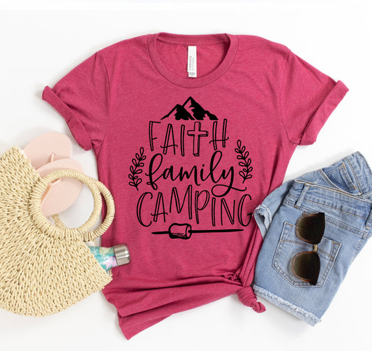 Faith Family Camping T-shirt