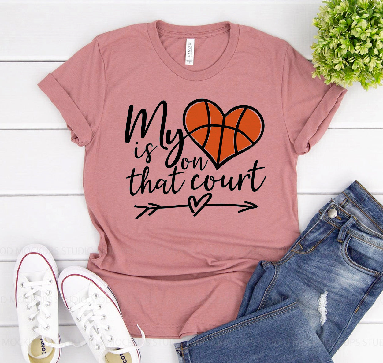 My Heart Is On That Court T-shirt